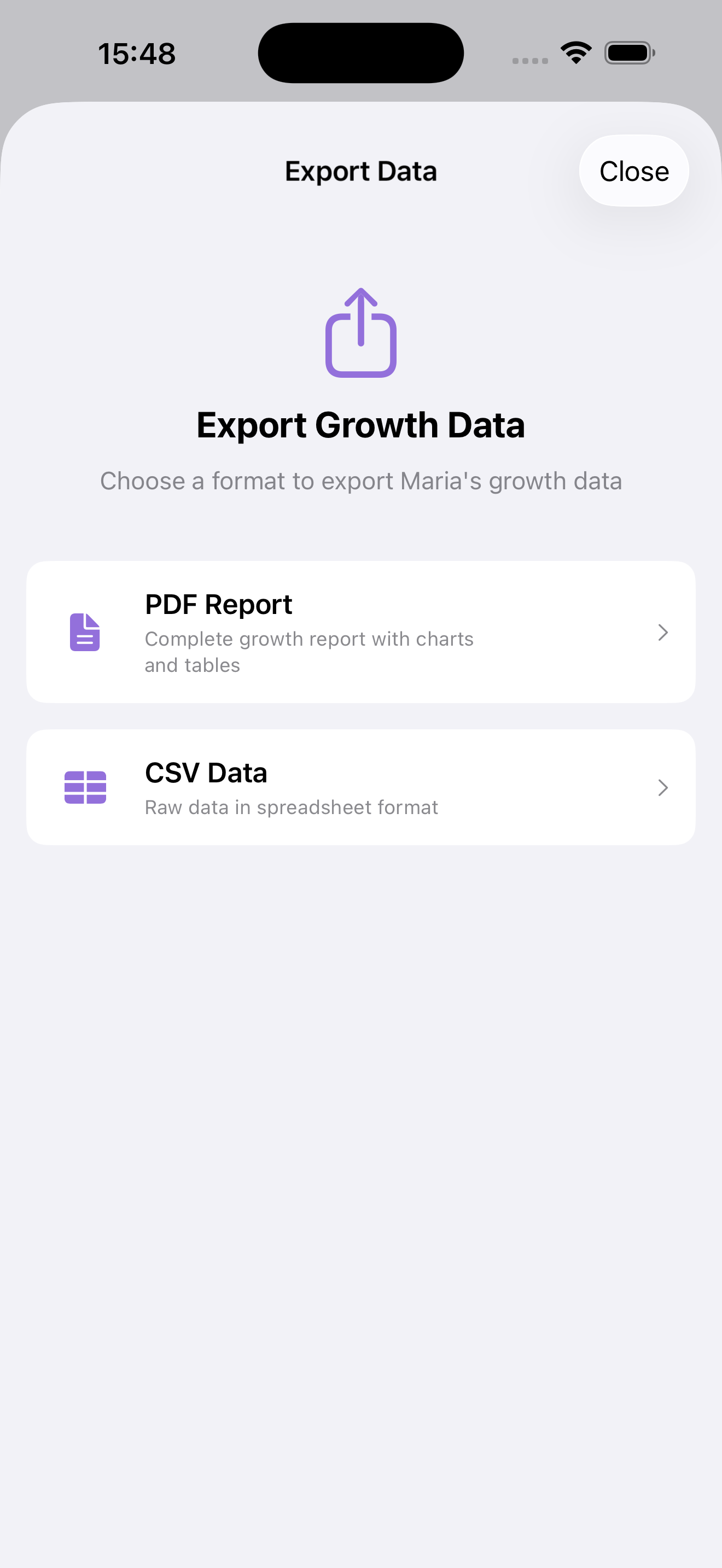 Export Reports - Professional PDF and CSV reports