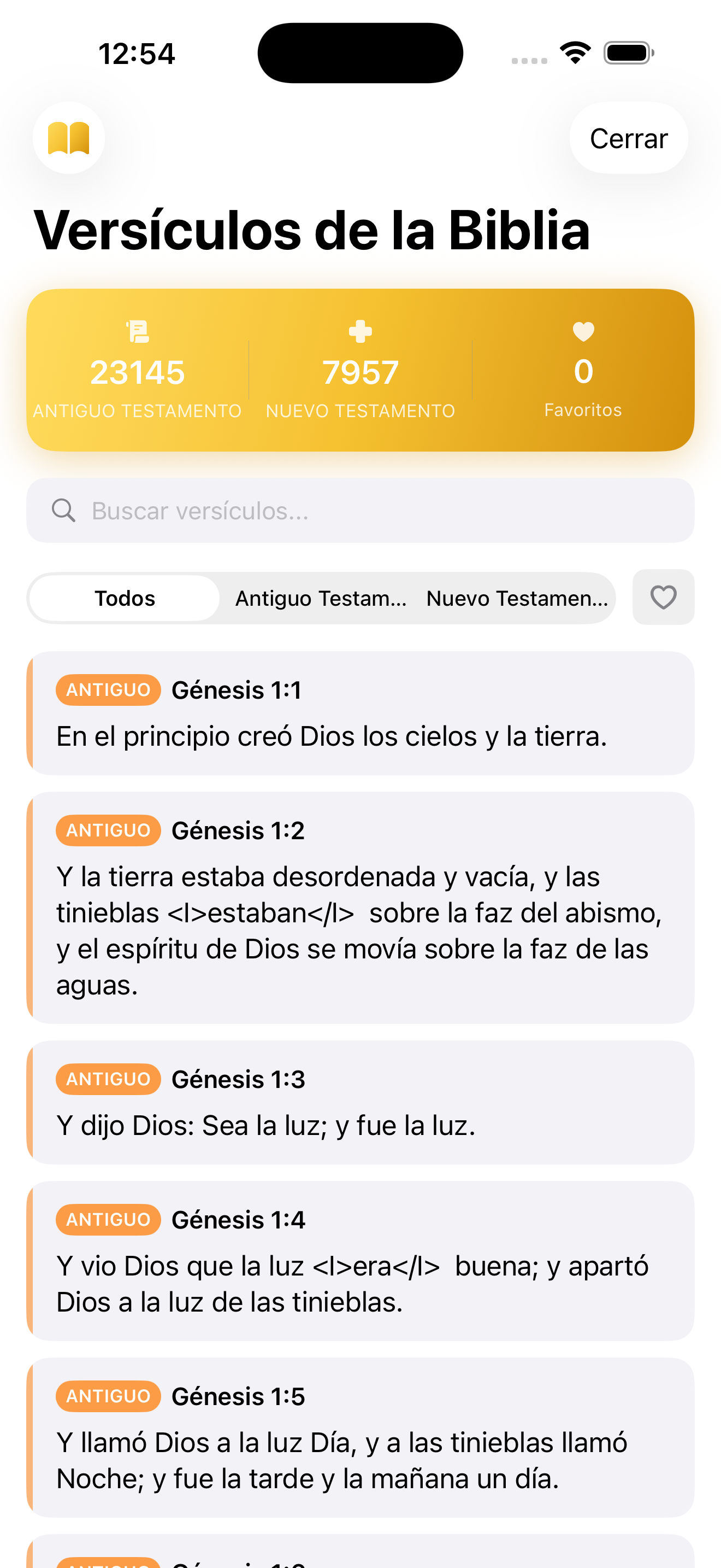 Widgets de iBibleVerse