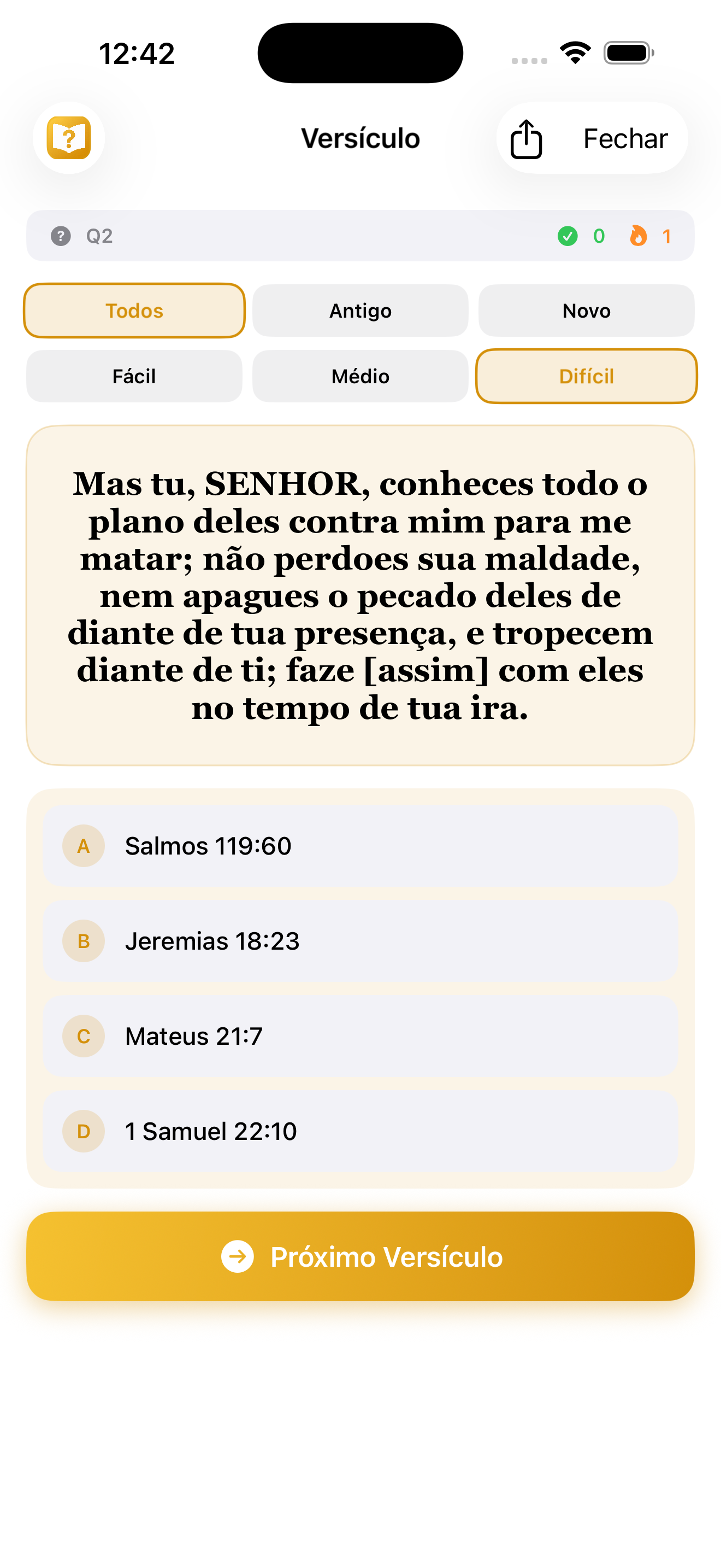 Quiz do iBibleVerse
