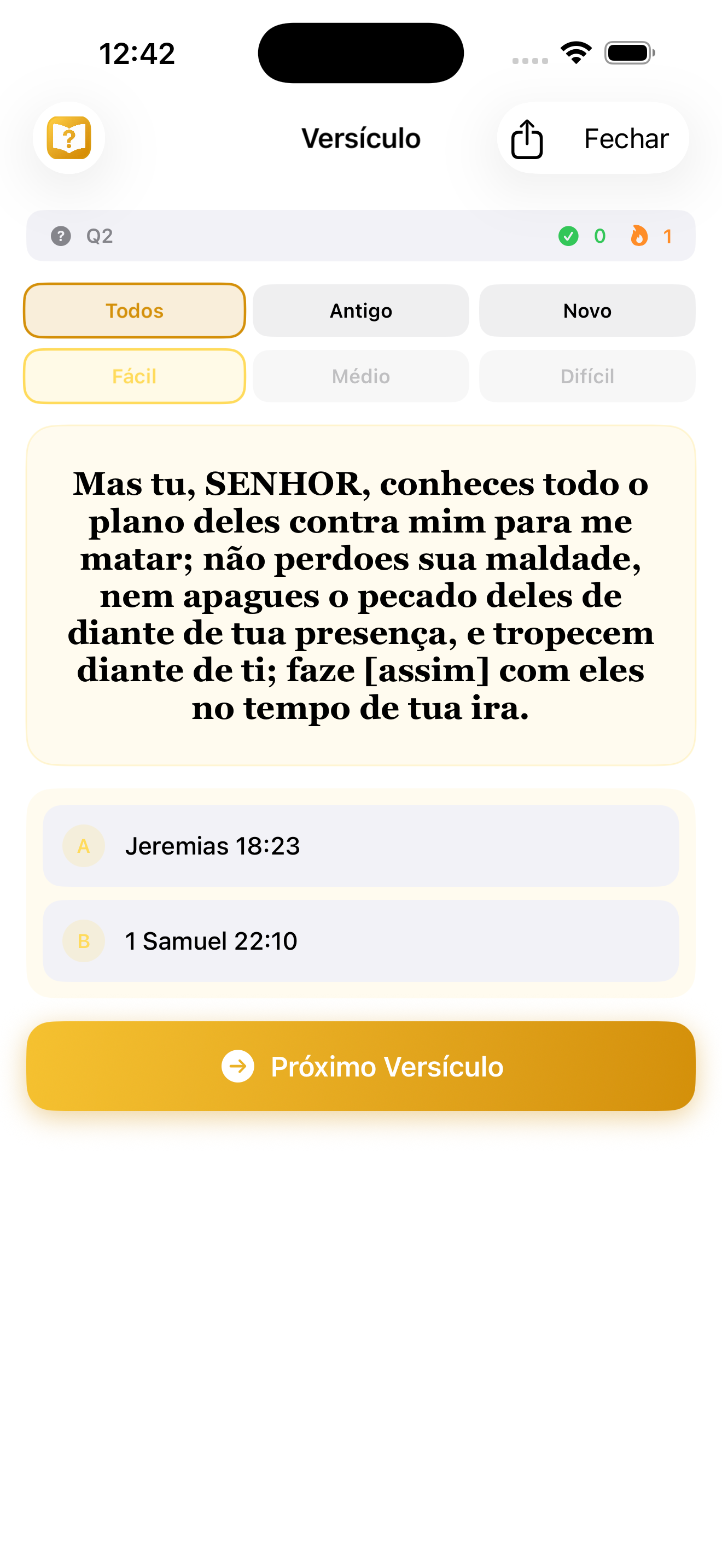 Estatísticas do iBibleVerse