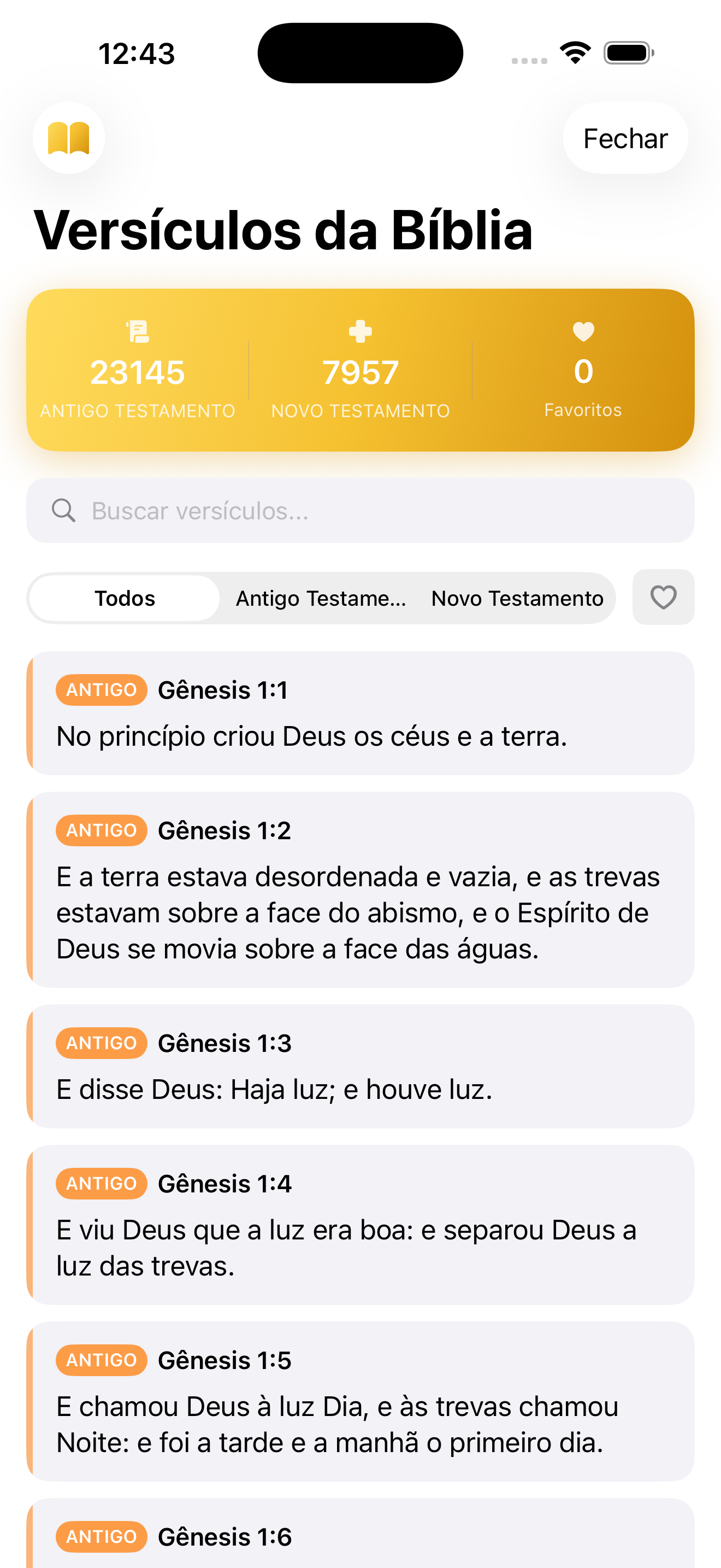 Widgets do iBibleVerse
