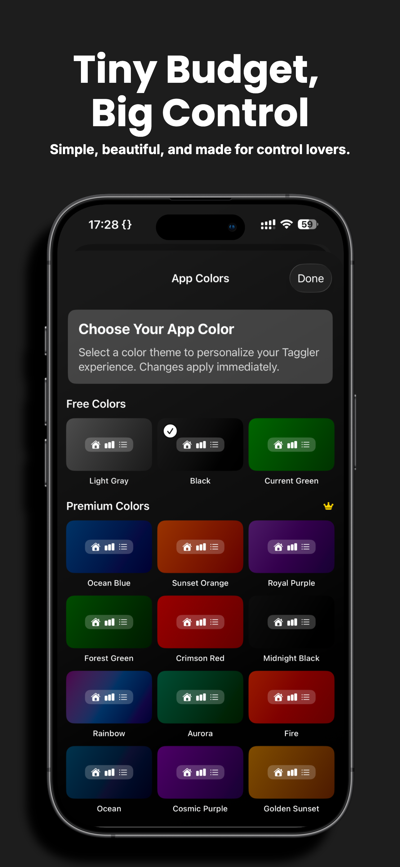 Tiny Budget, Big Control - Simple, beautiful, and made for users who love precision
