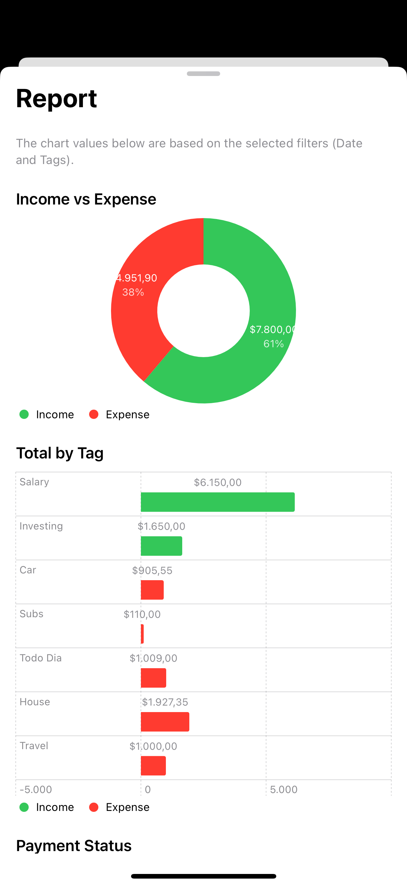 Taggler Financial Reports - Comprehensive analytics and insights